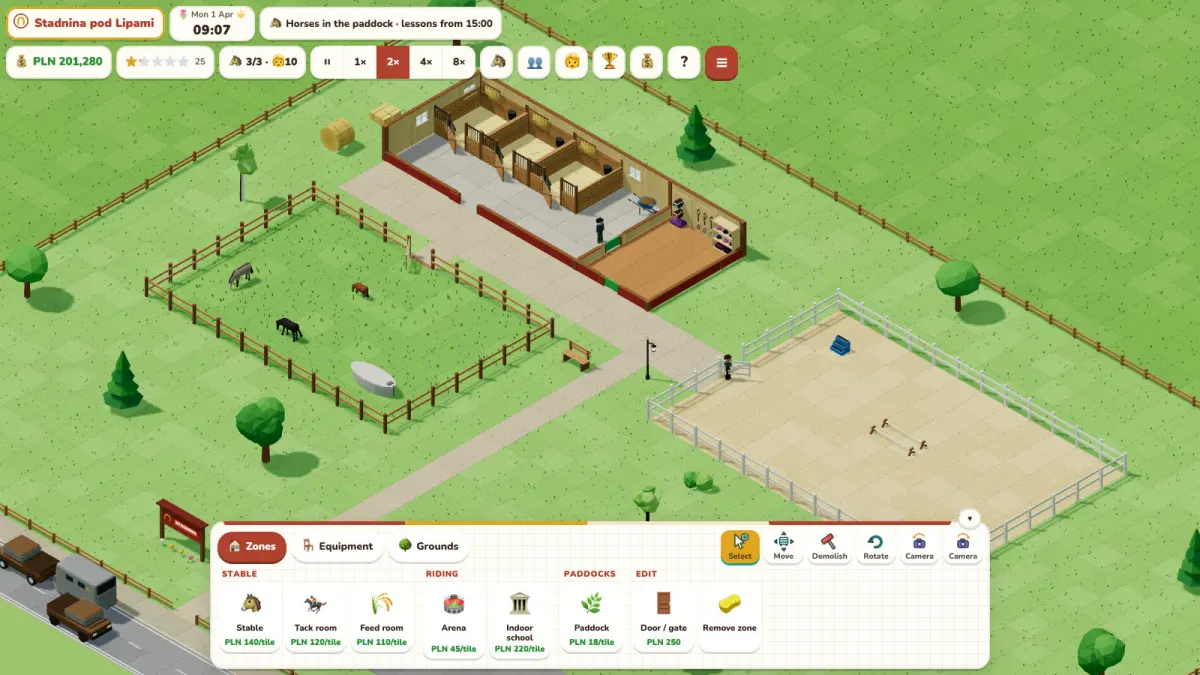 My Stables — in-game screenshot